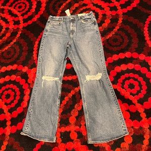 American Eagle Knee Ripper Flare Jeans